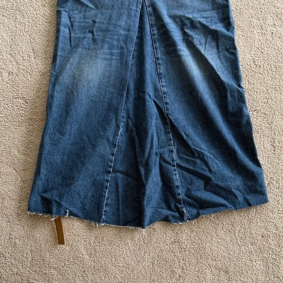NWT Reformation Tazz Maxi Denim Skirt Hemlock Size 27